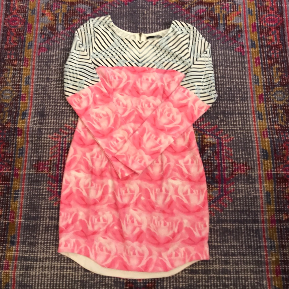 LuLu’s shift dress RDB size L flowers!!